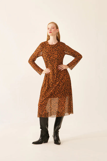 The Mesh Dress - Leopard