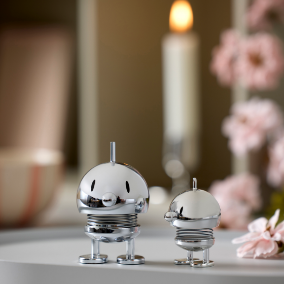 Hoptimist Bumble Ltd. Edition Διακοσμητικές Φιγούρες Abs Σετ 2 Τμχ Extra Small/Small Chrome