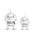 Hoptimist Bumble Ltd. Edition Διακοσμητικές Φιγούρες Abs Σετ 2 Τμχ Extra Small/Small Chrome