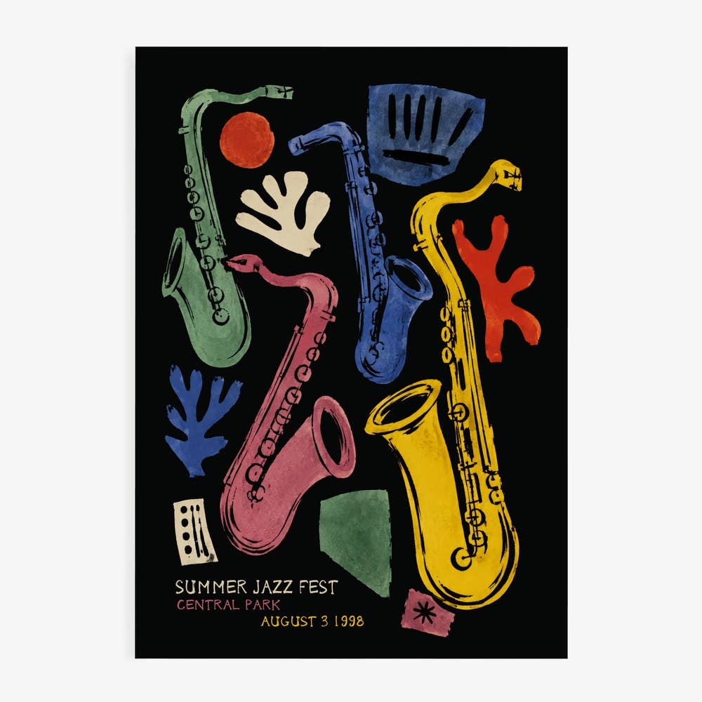 Four Saxophones Art Print