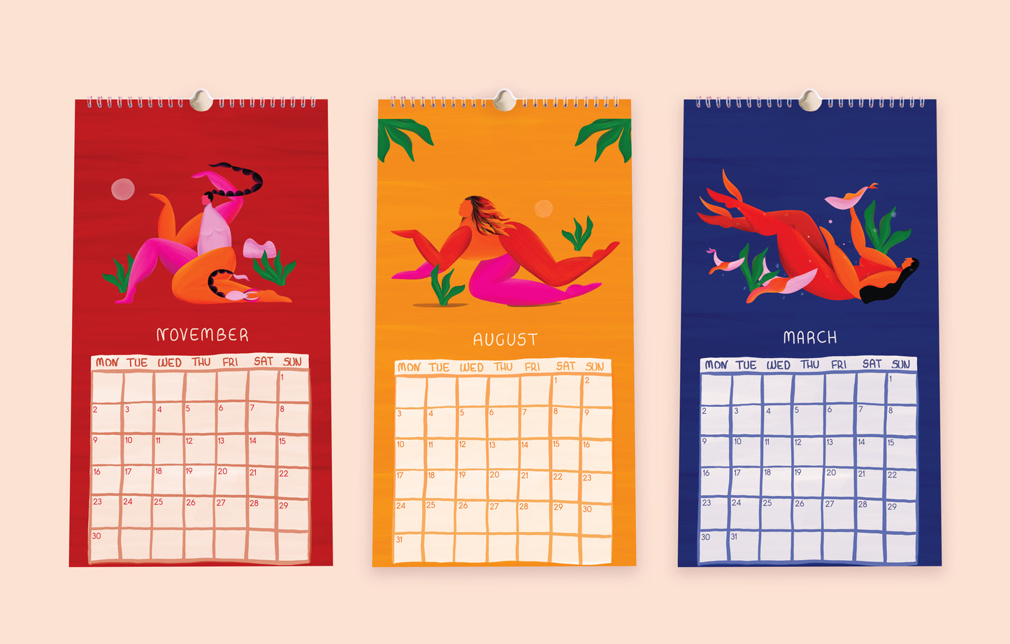 Illustrated Wall Calendar 2025