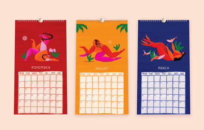 Illustrated Wall Calendar 2025