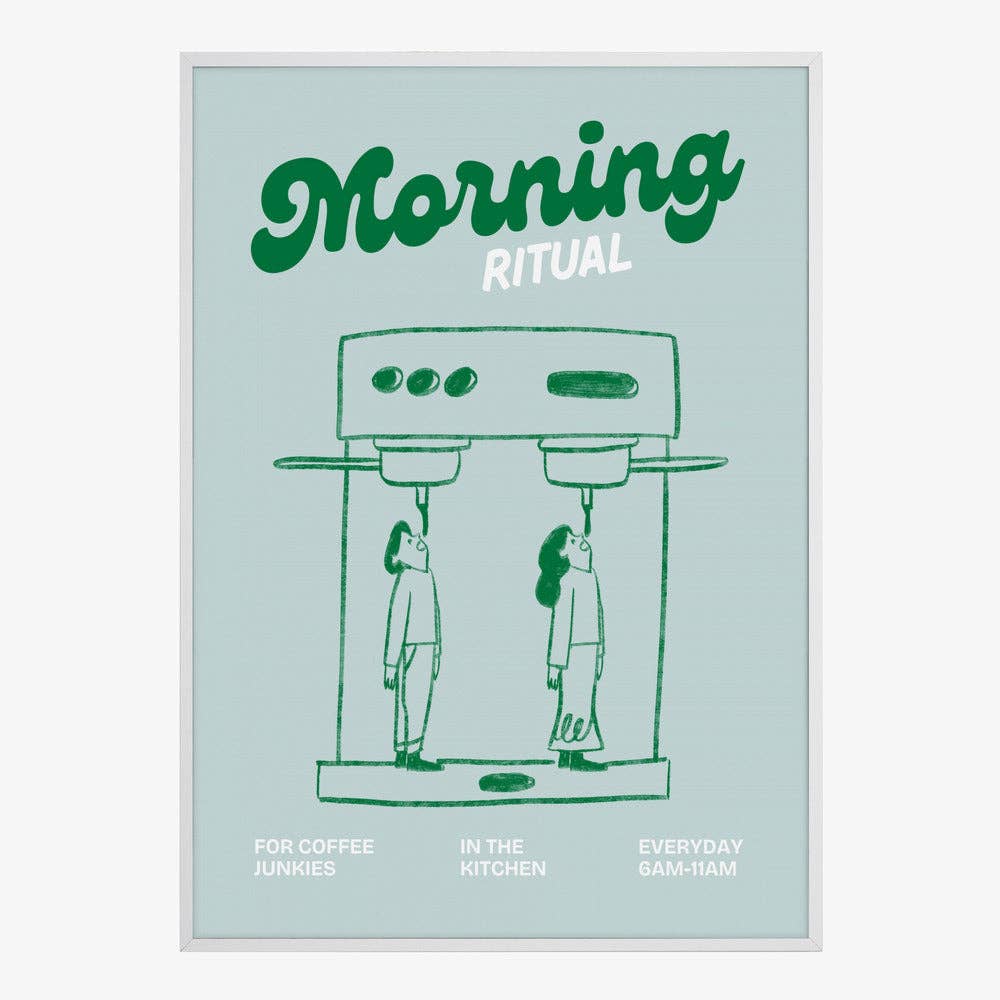 Morning Ritual Espresso Art Print - 40x50 cm