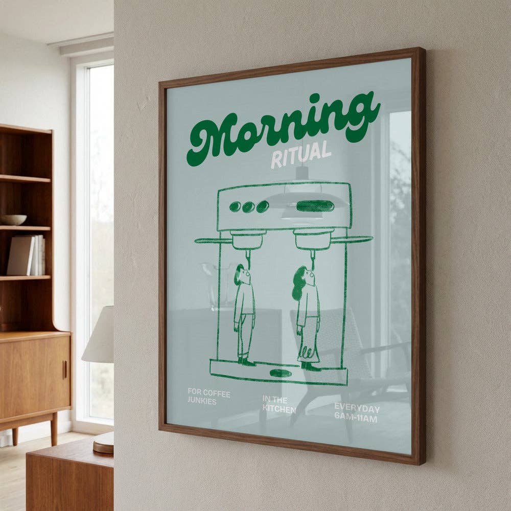 Morning Ritual Espresso Art Print - 40x50 cm