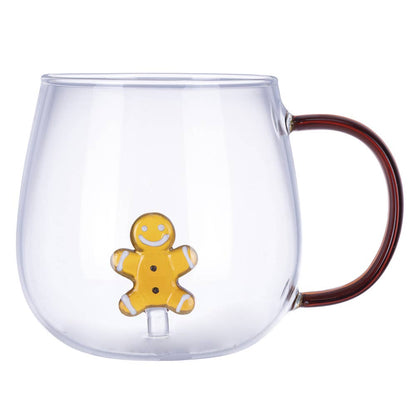 XMAS MUG BOROSILICATE MARZIPAN 3D 450ML