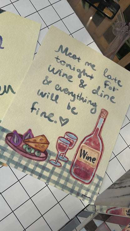 Wine & Dine | Art Print