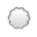 Small Wavy Round Disco Mirror