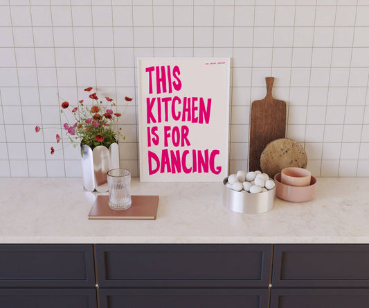 This Kitchen Is For Dancing Print | A4 Size