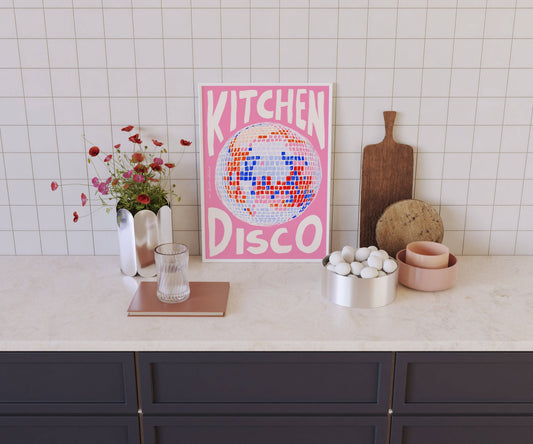 Kitchen Disco Print | A4 Size