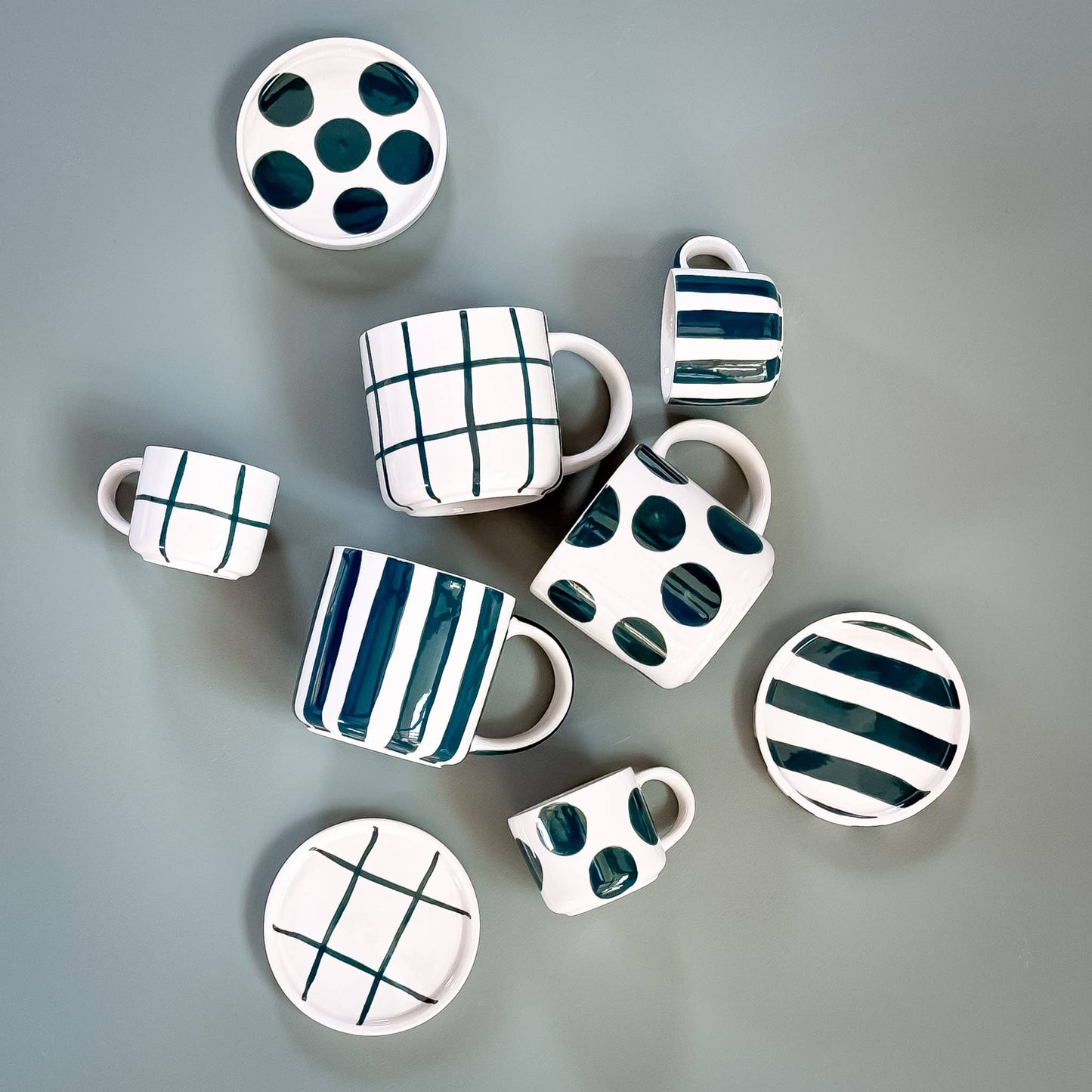 Stripes Mug - gentle green