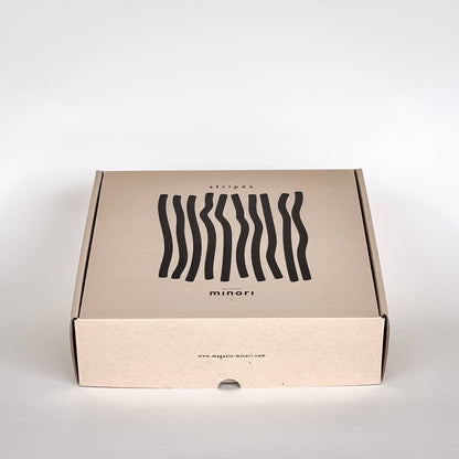 Large bowl Stripes - tramonto red