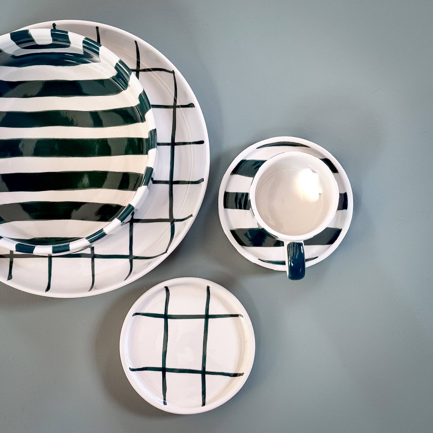 Bowl Stripes - gentle green