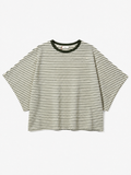 Striped T-shirt _ Olive Green Color