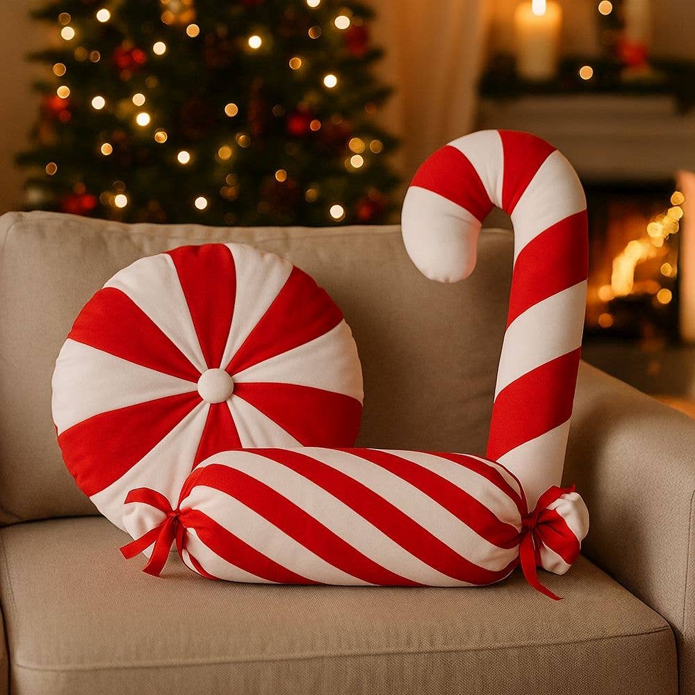 CANDY XMAS CUSHION STICK 53X26CM 210GR