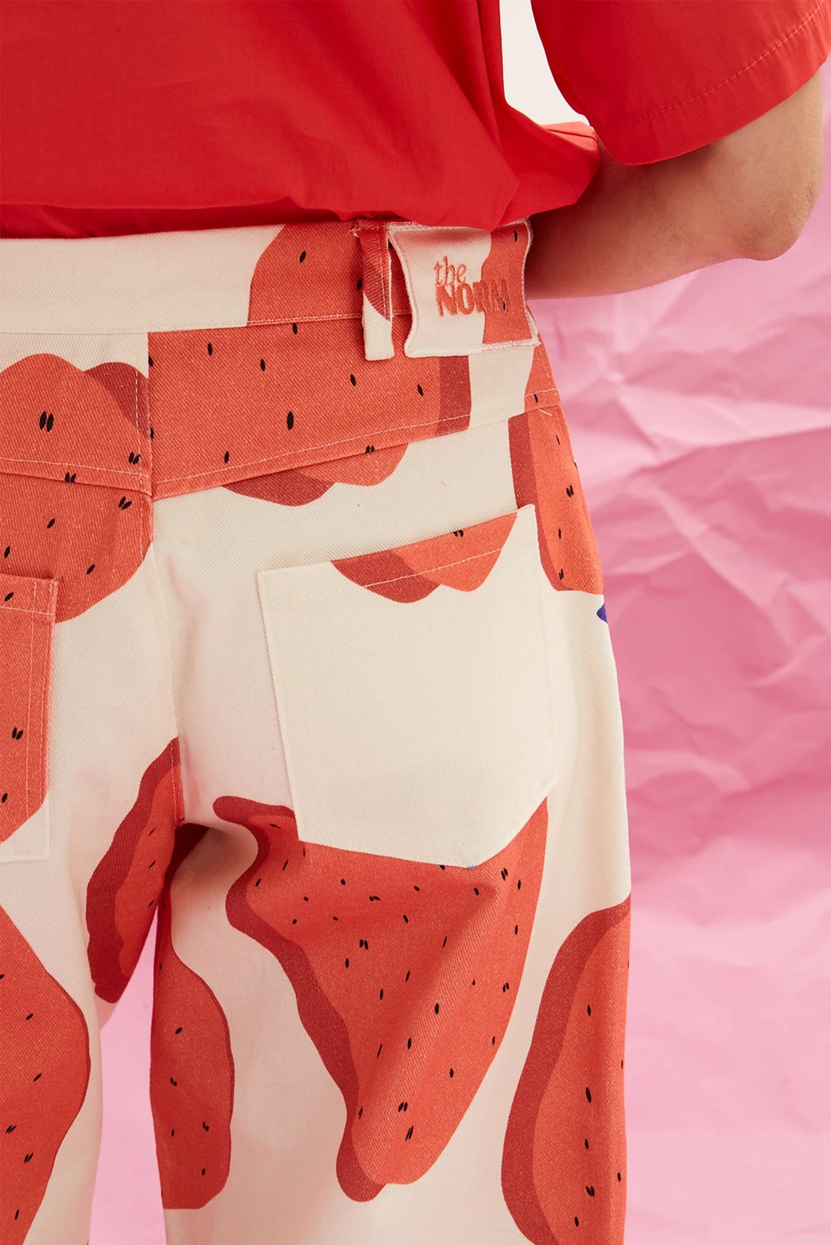 The Denim Pants - Fraise