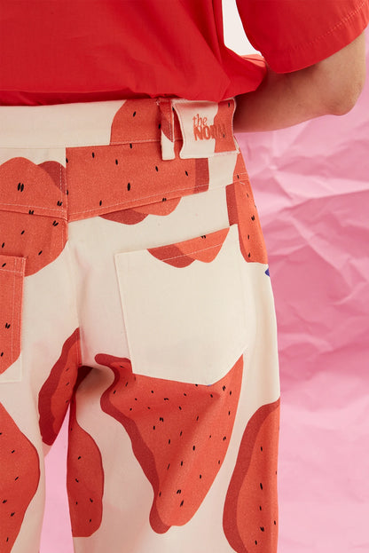 The Denim Pants - Fraise