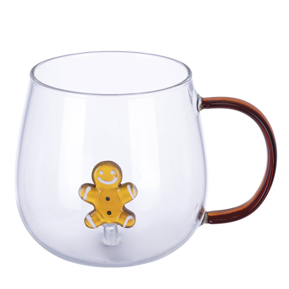 XMAS MUG BOROSILICATE MARZIPAN 3D 450ML