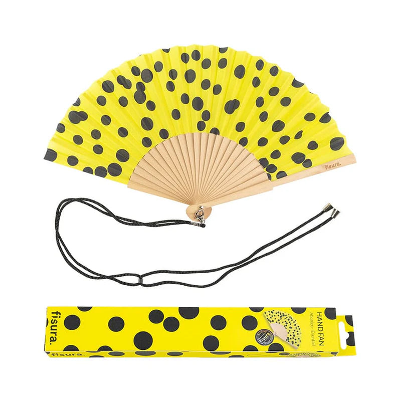 Yellow "Polka Dot" Fan