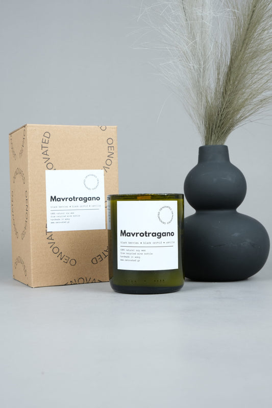 Mavrotragano Soy Wine-Candle