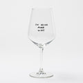 "I'm Doing Wine" Wine Glass by Johanna Schwarzer X Selekkt
