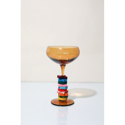 The Lou Coupe Glass, Σετ με 2 Amber ποτήρια 177 ml
