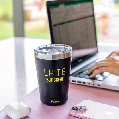 "Late But Great" Thermos Mug