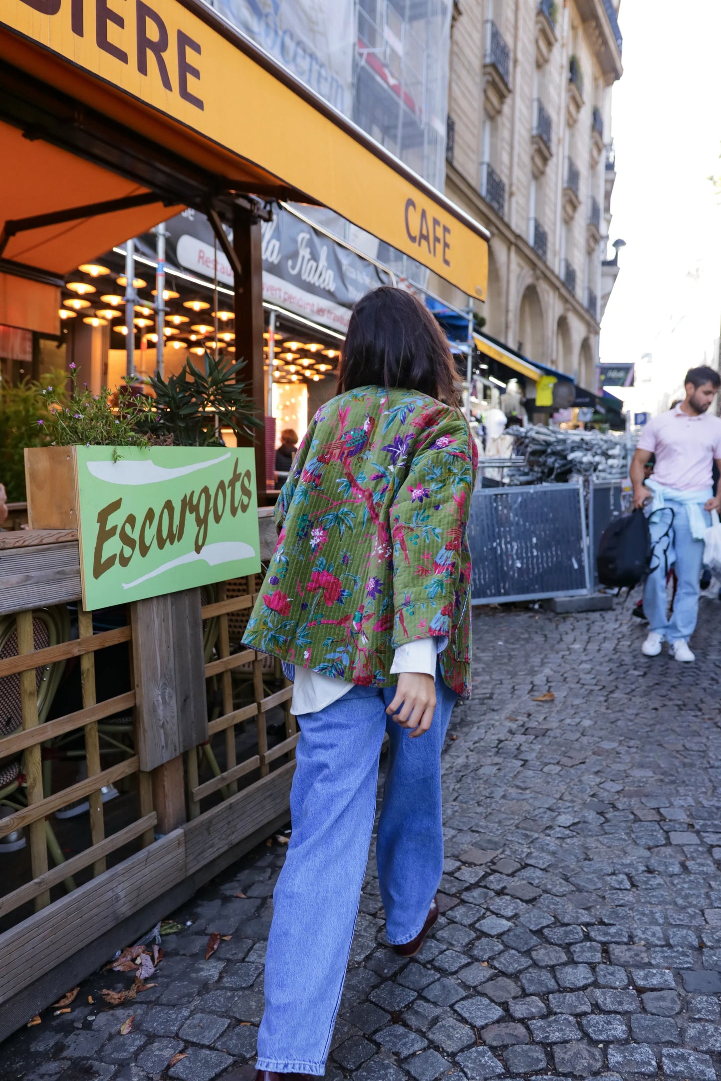Embroidered Jacket - Green Garden