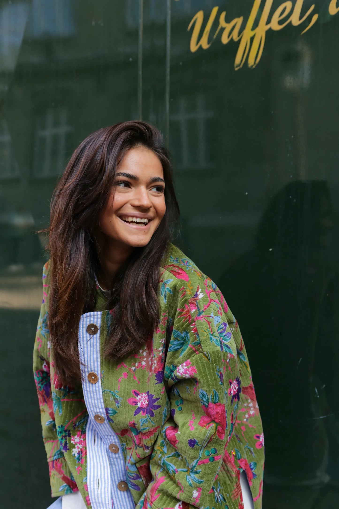 Embroidered Jacket - Green Garden