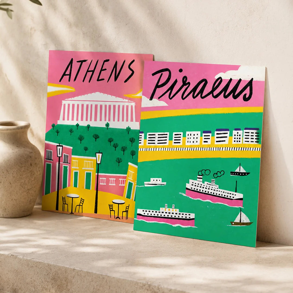 Piraeus Lines Poster