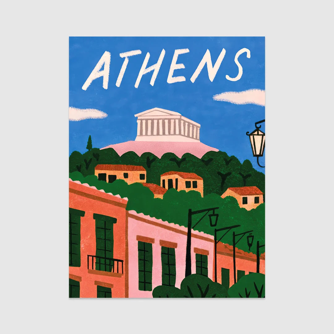 Athens Glow Poster