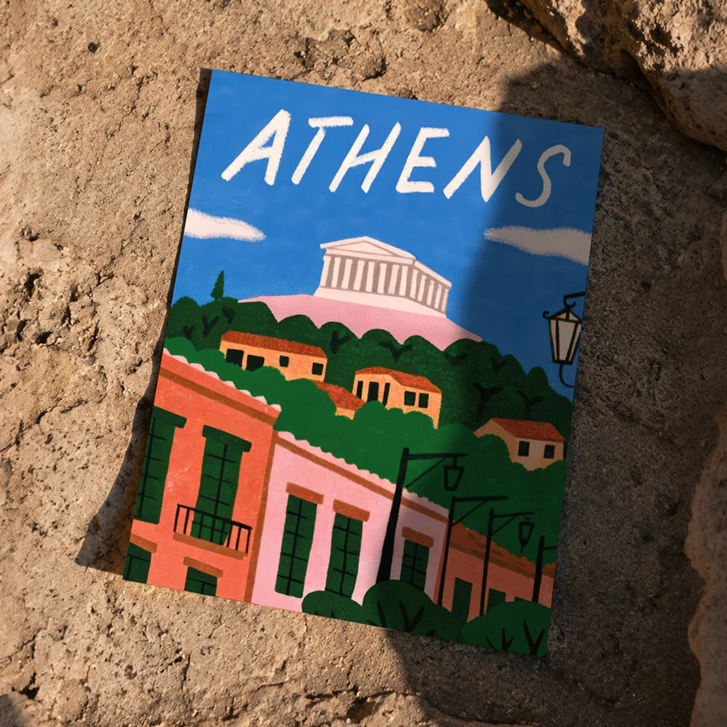 Athens Glow Poster