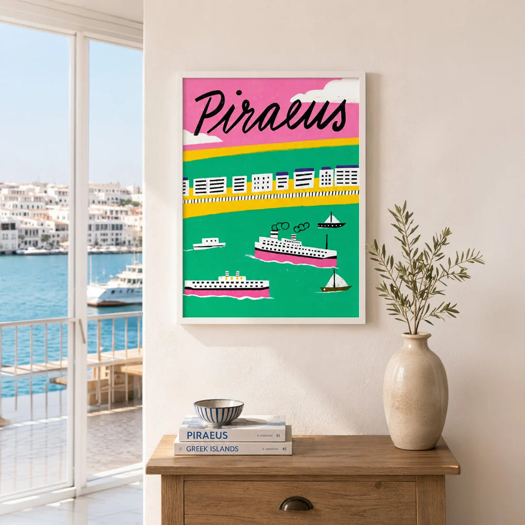 Piraeus Lines Poster