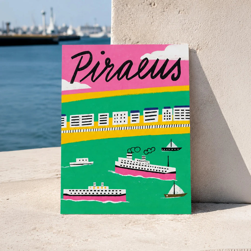 Piraeus Lines Poster