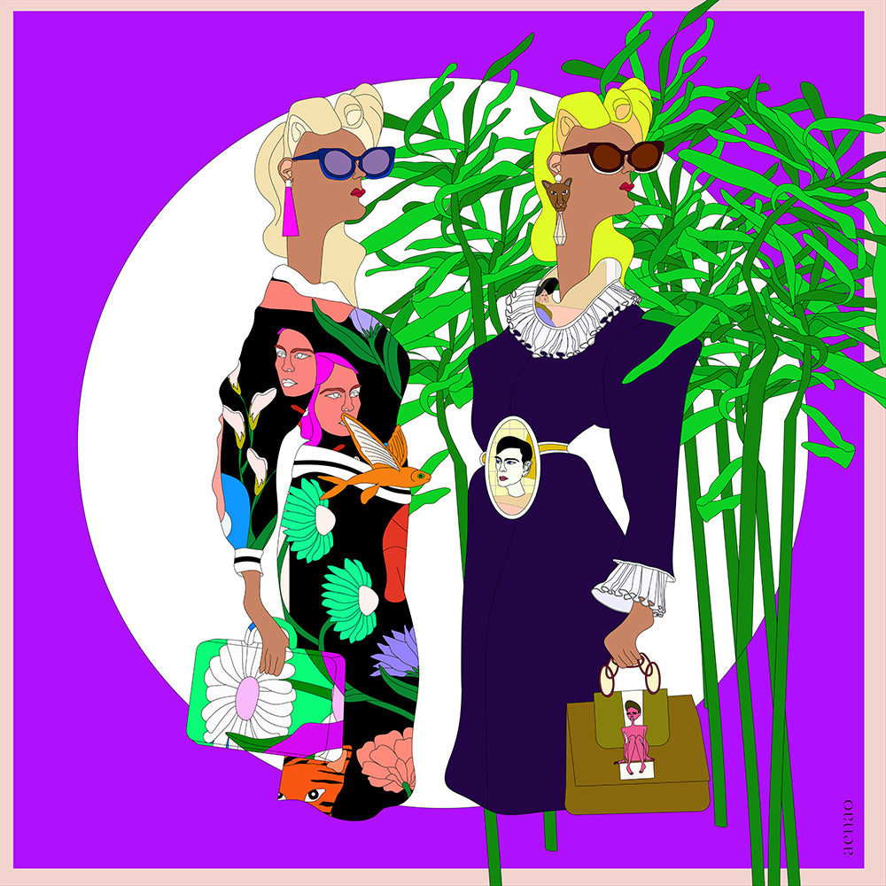 AENAO Silk Scarf | Look The Other Way