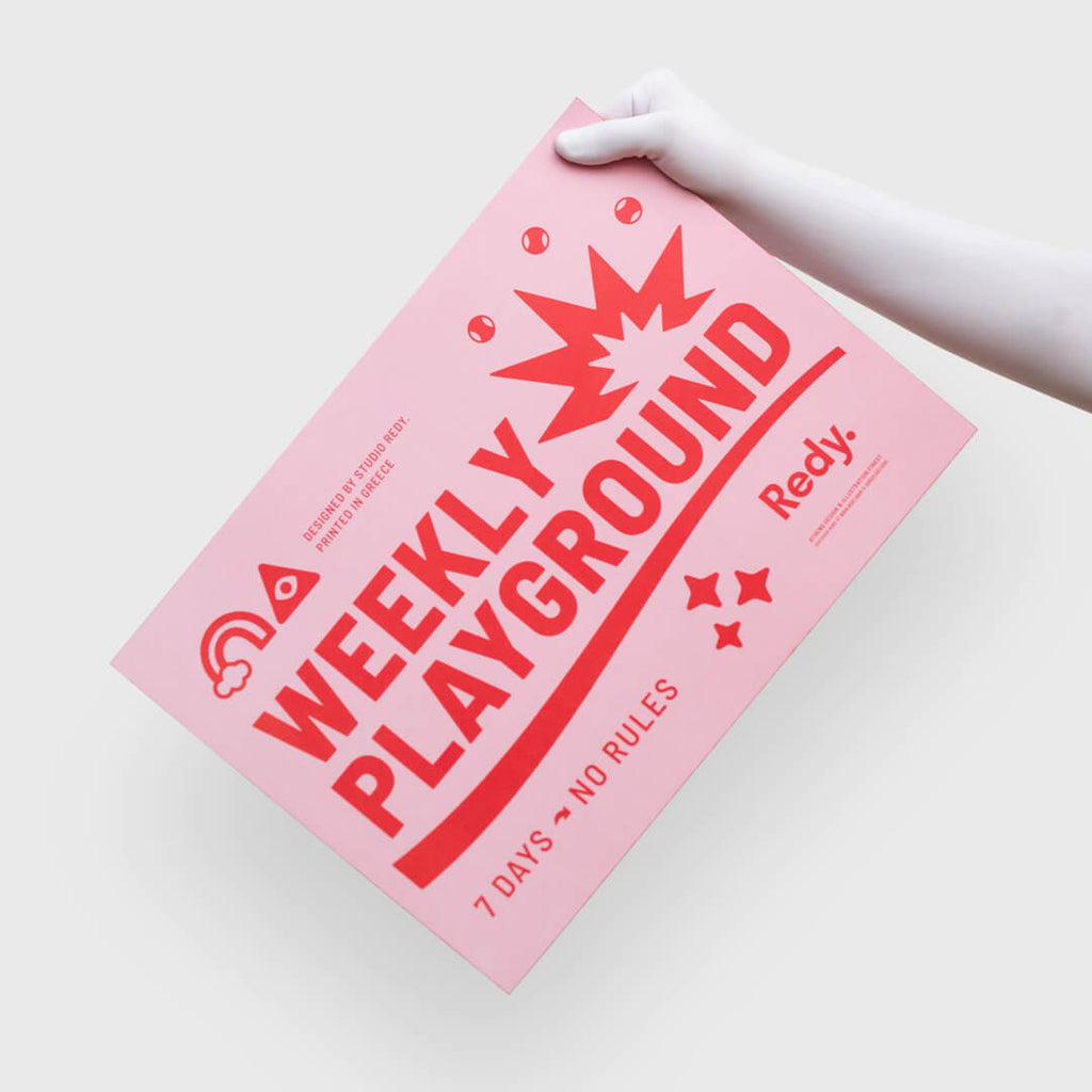Weekly Playground Planner – Pink Red