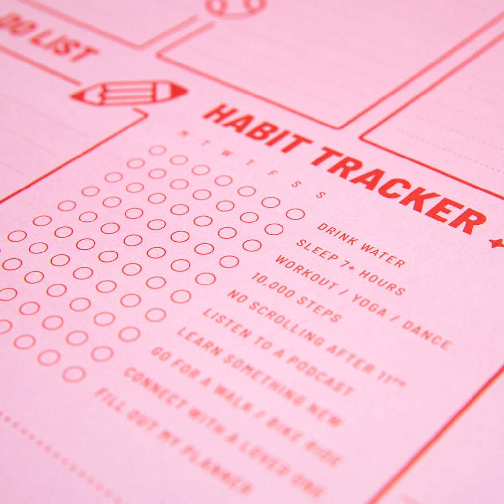 Weekly Playground Planner – Pink Red