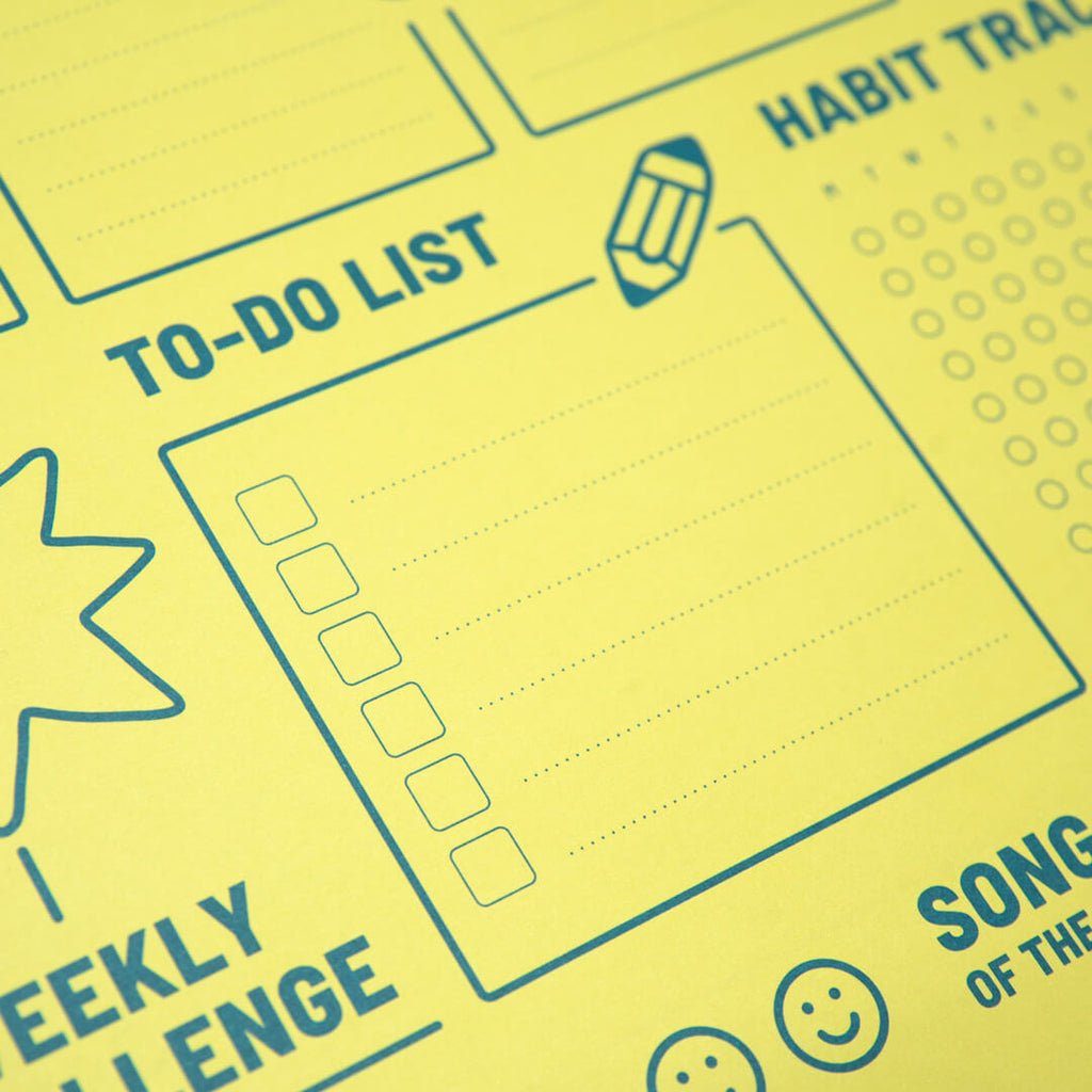 Weekly Playground Planner – Lime Yellow