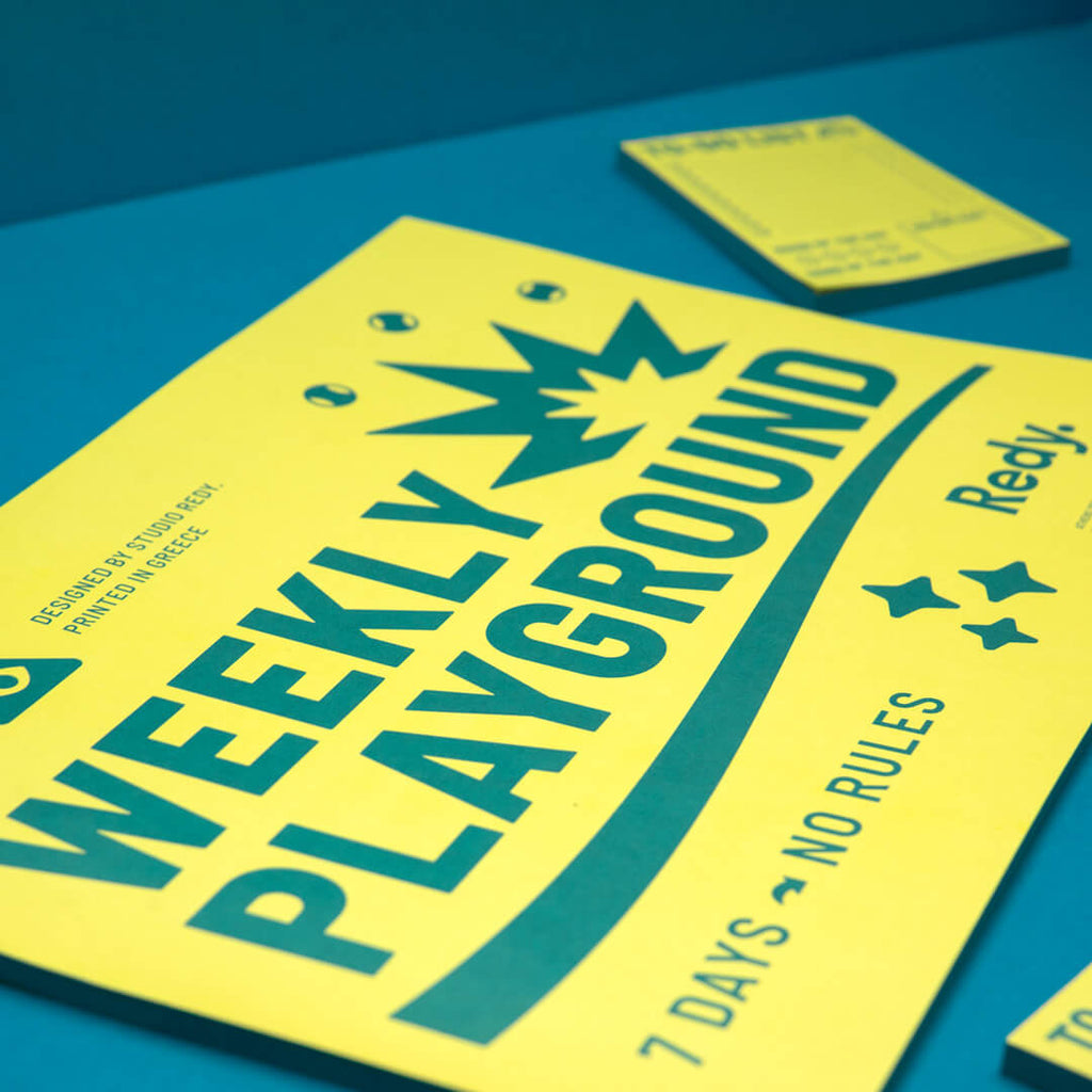 Weekly Playground Planner – Lime Yellow