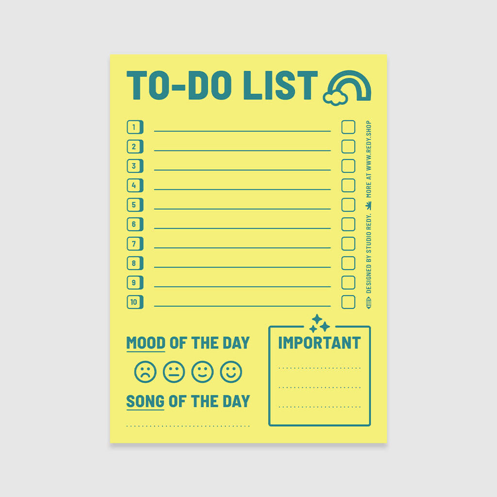 Playground To-Do List – Lime Yellow