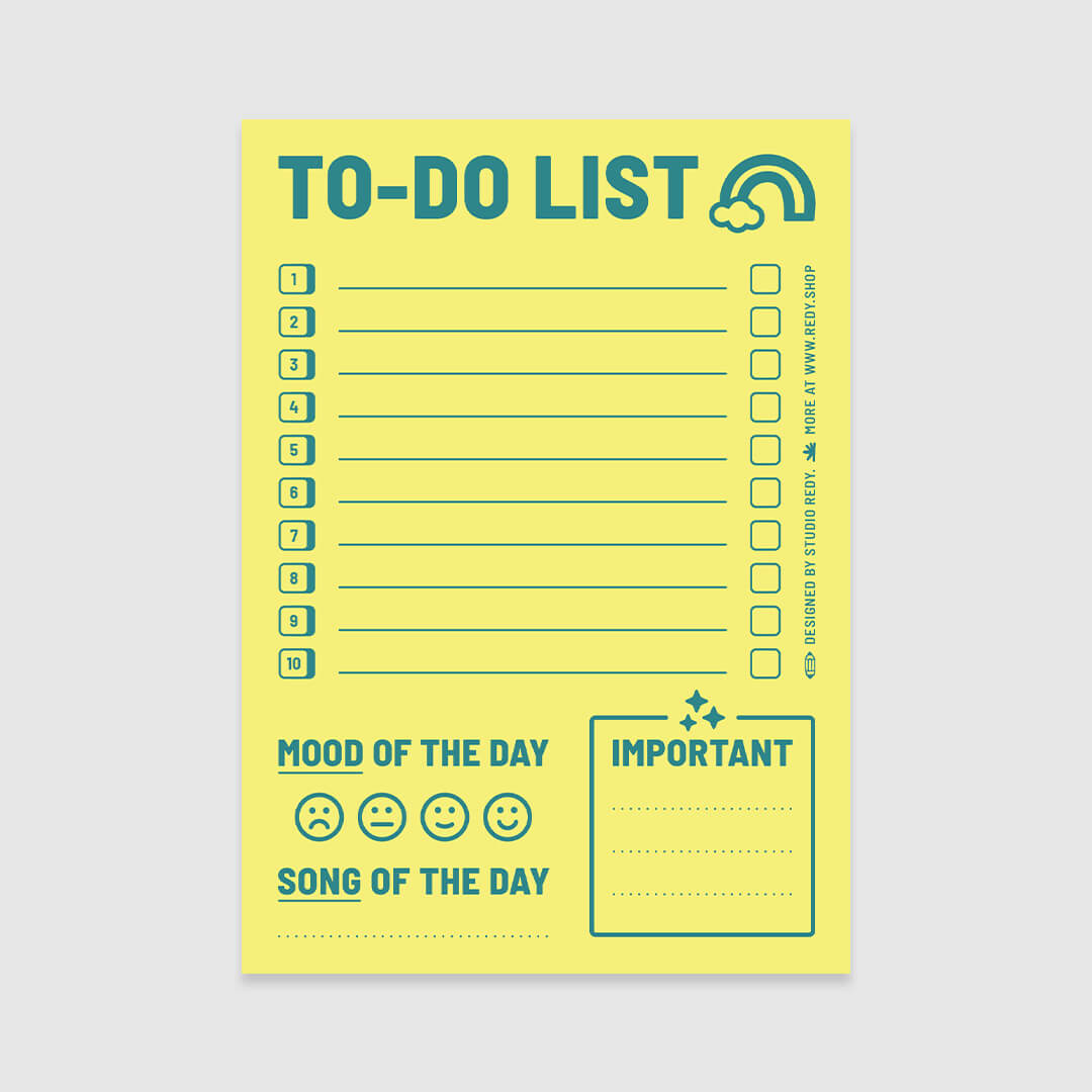 Playground To-Do List – Lime Yellow