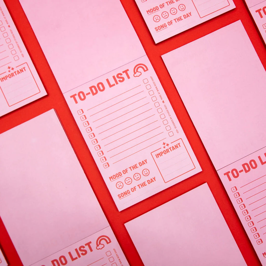 Playground To-Do List – Pink Red
