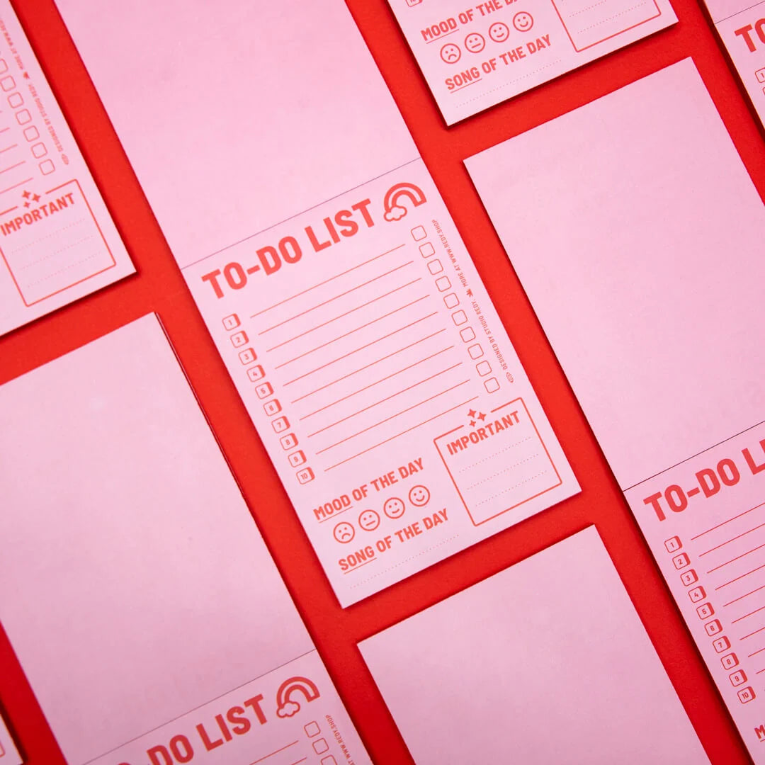 Playground To-Do List – Pink Red