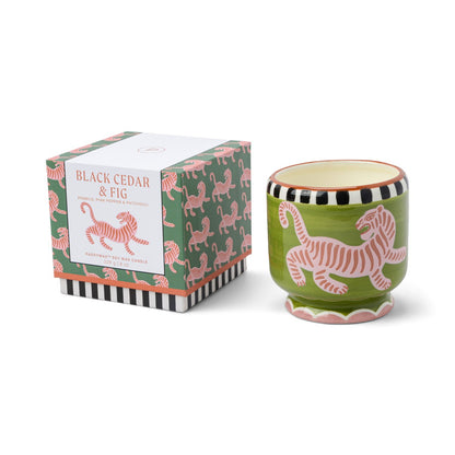 Κεραμικό κερί σόγιας / Black Cedar & Fig / Tiger