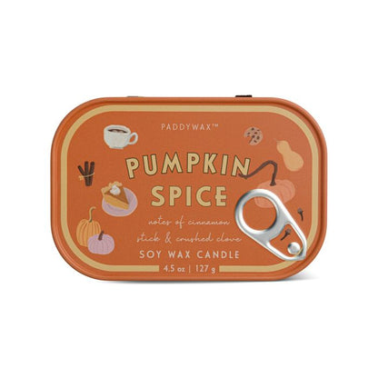 Pumpkin Spice Φυτικό Κερί σε Μεταλλικό Δοχείο - Bistro Pumpkin