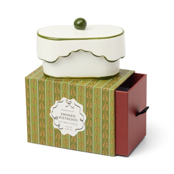 Smoked Pistachio Φυτικό Κερί 155gr σε Κεραμικό Δοχείο - Cherie