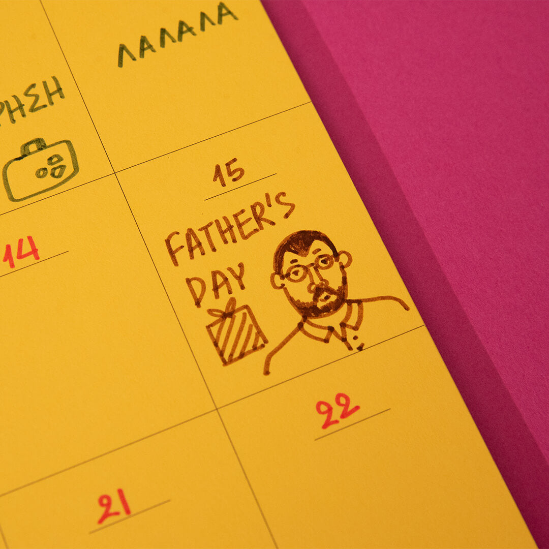 Undated Wall Calendar x Planner
