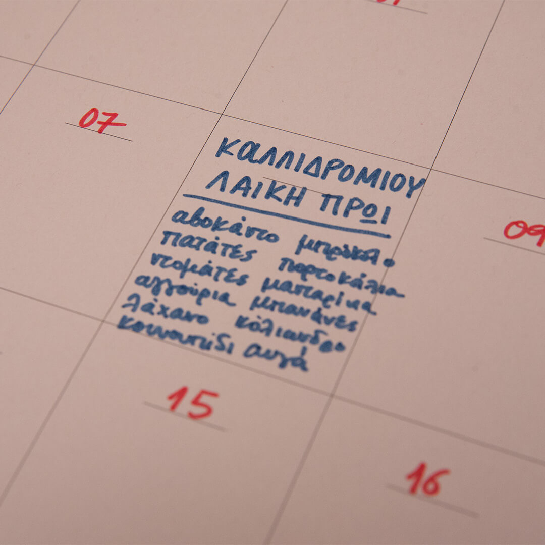 Undated Wall Calendar x Planner
