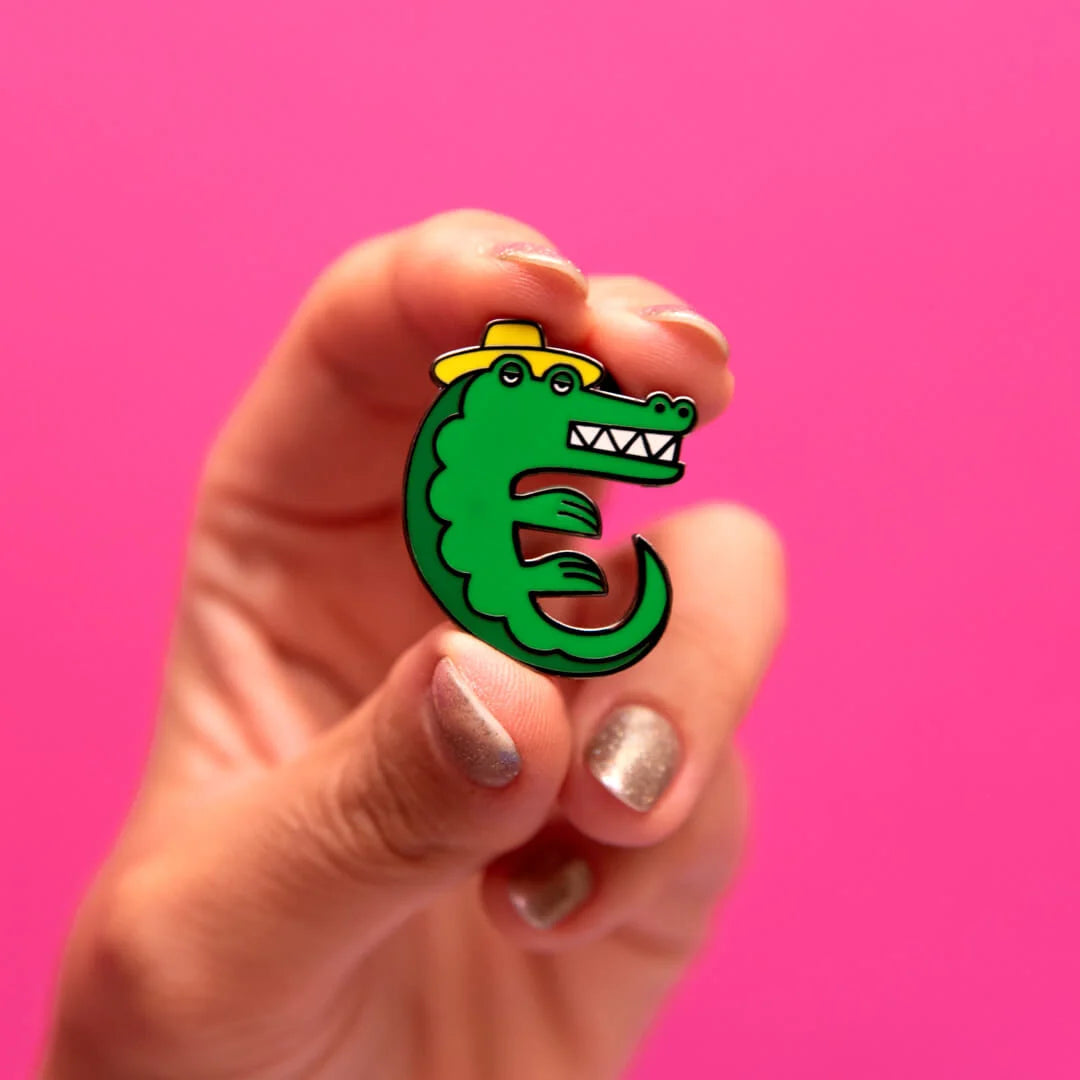 Croc Enamel Pin