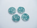 Granma’s coasters set of four - Σετ τεσσάρων στρογγυλών κεραμικών σουβέρ
