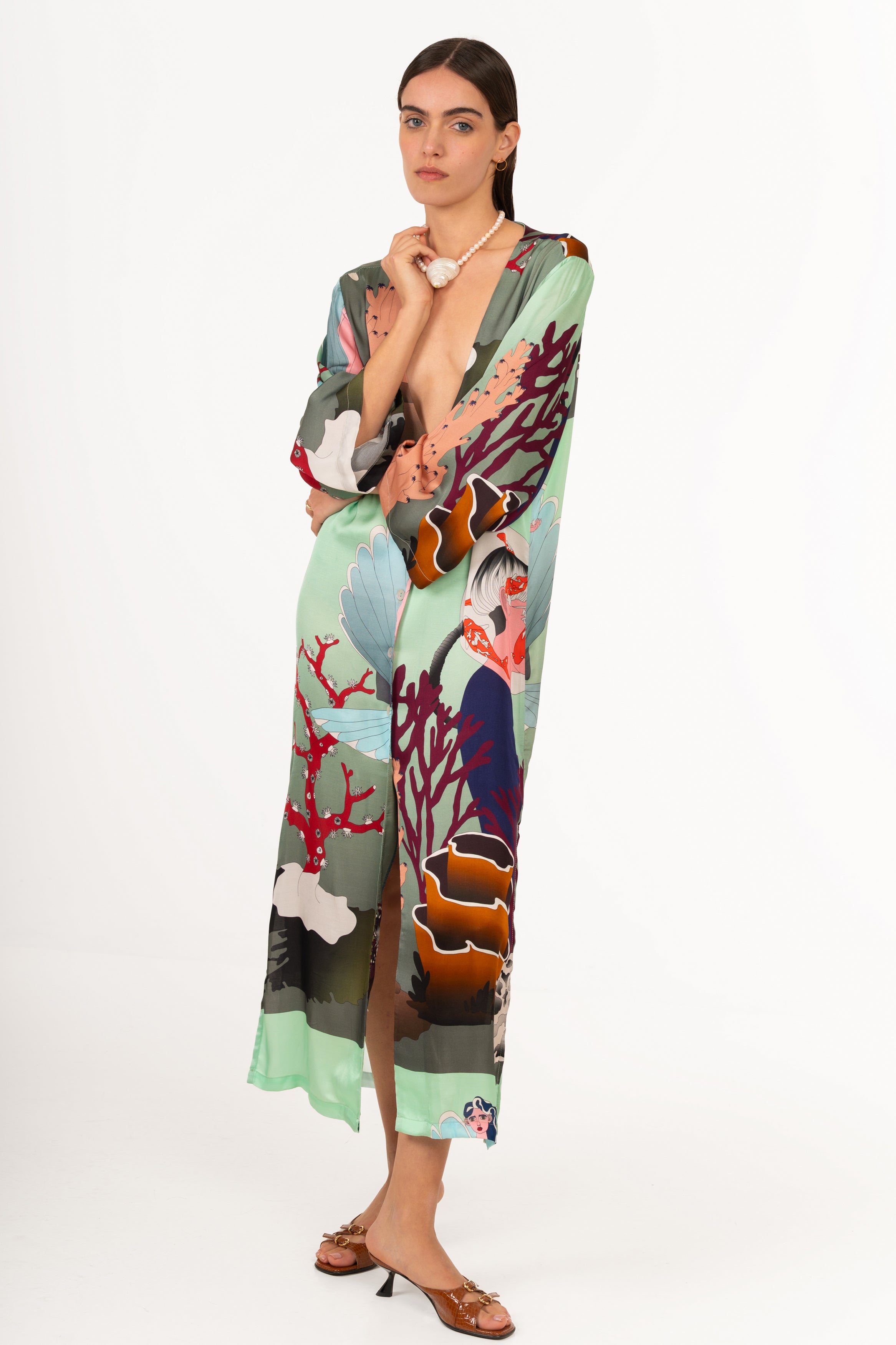 Urban seabed Mint Kimono